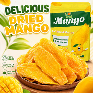 Delicious Soft Dried Mango 100G/250G/500G - Premium Soft Dried Fruit Snack | Soft • Juicy • Natural