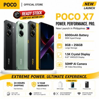 POCO X7 Pro 5G 8+256GB smartphone | 6000mAh Battery | Dimensity 8400-Ultra | 100% Original