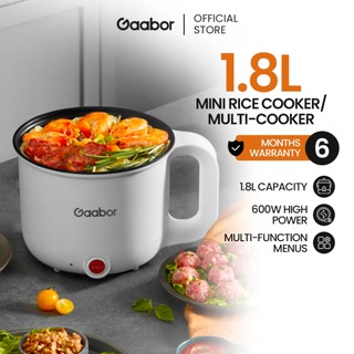 Gaabor Mini Rice Cooker 600W Rinse Stewing And Cooking Integrated Function Non-Stick Coating 1.8L