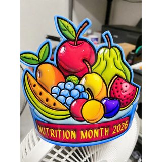 2026 Design Nutrition Month 3D Head Dress and Non 3D Design | Nutrition Month Head Dress
