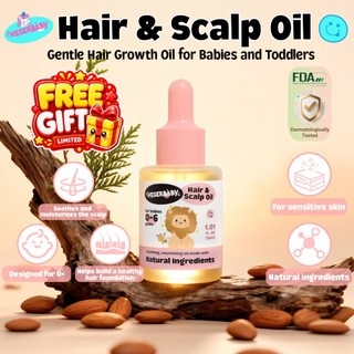 Hegerbaby Hair And Scalp Oil - Baby Oil Removes Cradle Cap Moisturizes Scalp Healthy Hair Growth