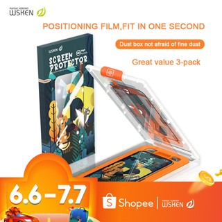 WSKEN Screen Protector for iph17ProMax/16ProMax/15Pro/14/13/12 HD/Privacy Tempered Glass Easy Instal