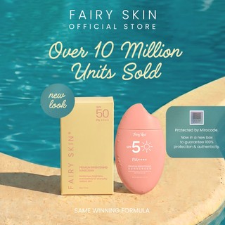 NEW Fairy Skin Premium Brightening Sunscreen SPF 50 PA++++ | Broad-spectrum Tone Up Sunscreen