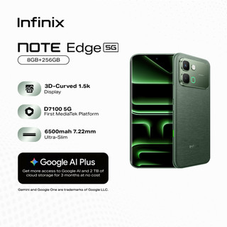 Infinix NOTE Edge 5G, (up to 16GB [8+256] 3D-Curved 1.5K, D7100 5G, 6500 mAh (1 Yr Local Warranty)