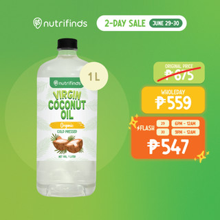 Nutrifinds® Organic Premium Virgin Coconut Oil (VCO)