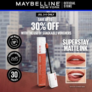 Maybelline SuperStay Matte Ink Liquid Lipstick 16HR Long-Lasting, Transferproof, High Pigment