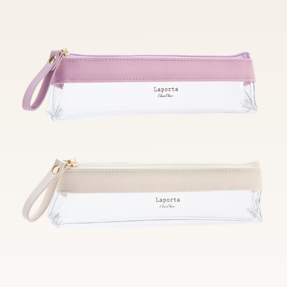 SEKISEI Laporta Clear Clear Slim Pen Case PVC Pouch 2 Colors