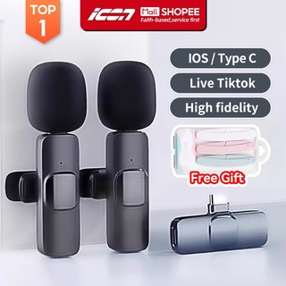 ICON K9 Wireless Lavalier Microphone for videoke Network Video Shooting And Vlogging Bluetooth Mic