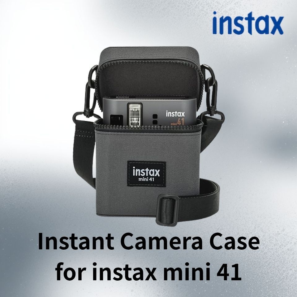 Fujifilm Instax Mini 41 Camera Case Protective PU Leather Shoulder Strap Case