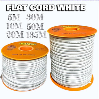FLAT CORD AKURA WHITE 2C #16 #18 Extension Wire 50M/135M
