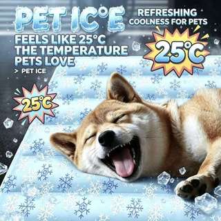 Dog Cooling Mat - Pressure-Activated Gel Cooling Mat For Dogs - Keeps Comfortable (Snowflakes)
