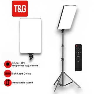 T&G 16/19/24/32 Inch LED Video Panel Light Make up Lighting Tripod Stand Dimmable Photography Lamp