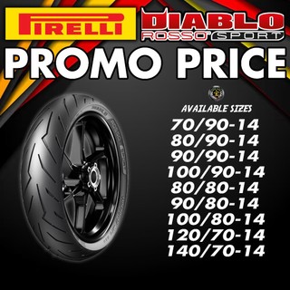PIRELLI TIRE Diablo Rosso Sports 14 Promo Price by TAKARA TIRES (Free Sealant, Free Pito & Stickers)