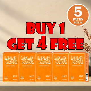 【BUY 1 TAKE 4 FREE】5 pack 1280 sheets Wall-Mounted Tissue Paper, Medium Size Paper - Super Tough