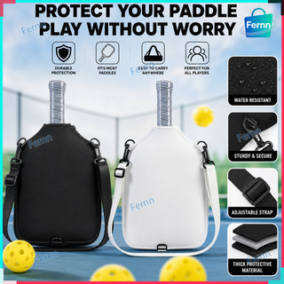 Sports Neoprene Pickleball Paddle Cover, Shockproof, Zippered Case for Standard Rackets