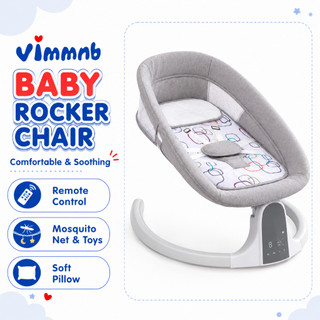 Rocker Chair For Baby Electric Swing with Remote Control Soft Pillow and Mosquito Net