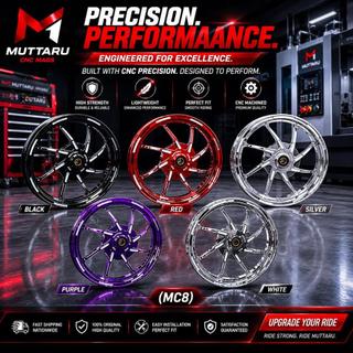 MUTTARU (MC8) CNC Mags Alloy Wheel Set | Premium High Quality Racing Mags For Motorcycle!~!