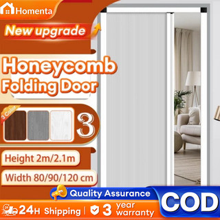 Honeycomb Accordion Sliding Door PVC Folding Door Waterproof Not-Formaldehyde Household Partiti