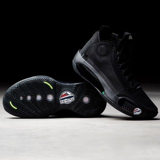 J⬤RDɅN 34 Black Cat Basketball Shoes For Men Good Quality OEM Sneakers With Spike