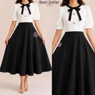 BSD Best Seller Dress Lucia (XS-2XL) Maxi Dress with one side pocket