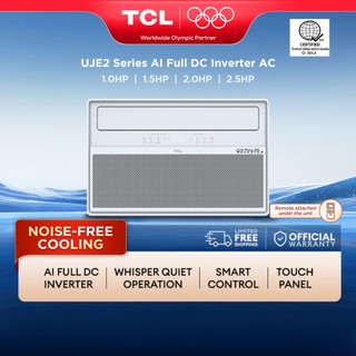 TCL AI Full DC Inverter Window Type Aircon - CWI/UJE2 Whisper Quiet, Smart Control 75% Energy Saving