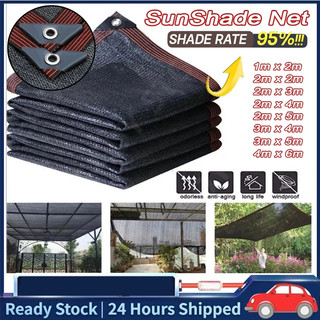 BIG SIZE Anti UV 95% Sunshade Net Garden Net black Outdoor Farm Net Greenhouse Net thick [COD]