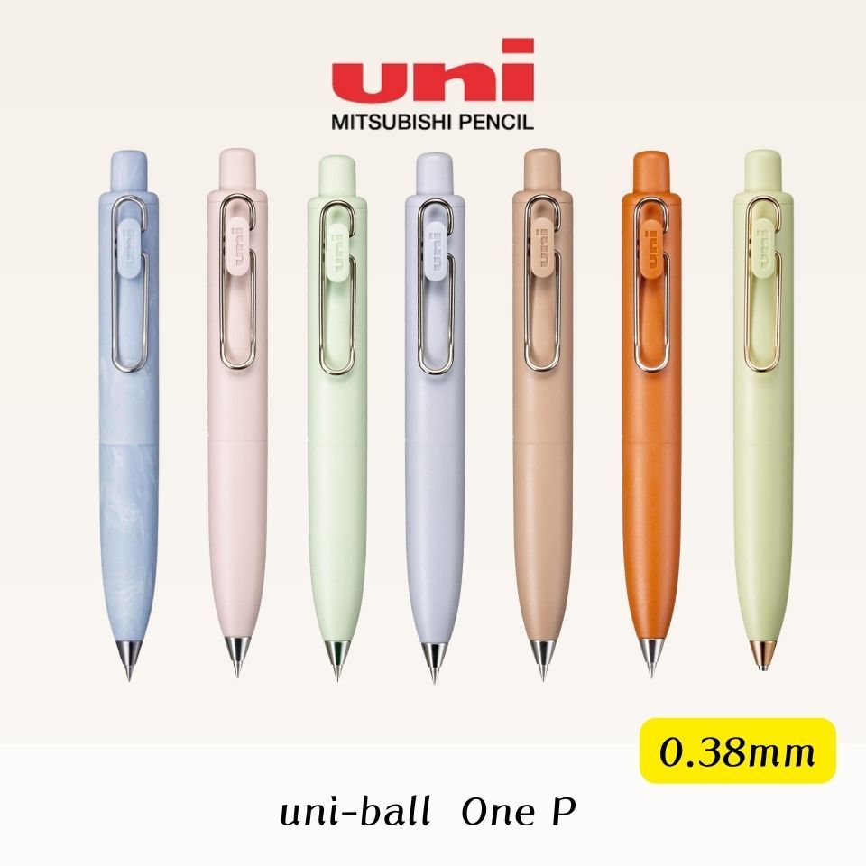 Mitsubishi Pencil Uni-ball One P Gel Ink Ballpoint Pen 0.38mm Premium Compact Design Smooth Writing 