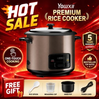 Yowxii Premium Rice Cooker Small/Big 2L 6L Large Capacity Automatic Multi Cooker Kitchen Appliance