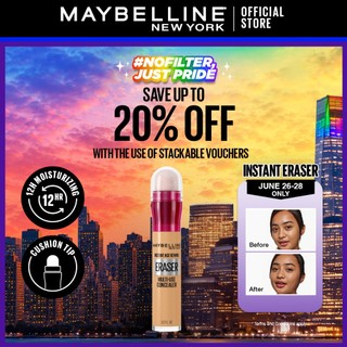 Maybelline Instant Eraser 12HR Multi-use 2-in-1 Cushion Concealer & Treatment, Full Coverage