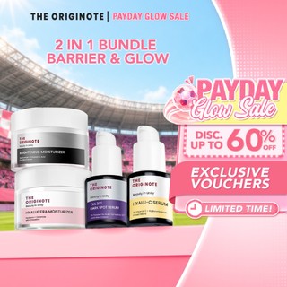 The Originote 2in1 Bundle Set - Moisturizer and Serum Skin Barrier Glowing Skin Brightening Hydrate