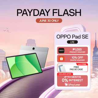 [3 Months 0% SPayLater] OPPO Pad SE | 9340mAh Long-Lasting Battery | Immersive Eye-Care Display