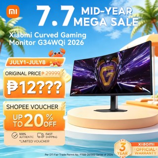 【3 Year Warranty】Xiaomi G34WQi 2026 Curved Gaming Monitor WQHD 180Hz Refresh Rate Low Blue Light