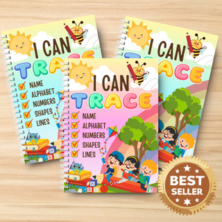 Tracing Activity Book All-in-One Workbook with Personalized Name | A5 Size Notebook | Fast Shipping
