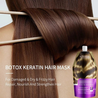 KORMESIC Argan Oil Keratin Hair Mask Deep Conditioner Repair Damaged Frizzy Hair Care
