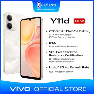 【3 months, 0% Interest】vivo Y11d cellphone丨6500 mAh Battery & 44W FlashCharge丨IP65 Dust and Water
