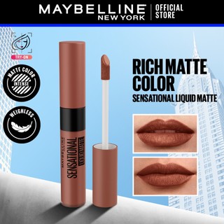 Maybelline Sensational Liquid Matte Lip Tint - Long lasting, Lightweight, Soft Matte Liquid Lipstick