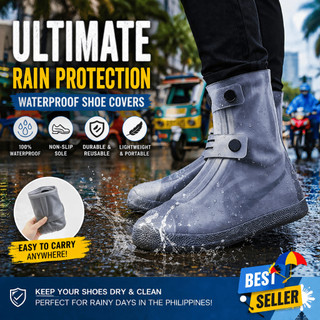 Waterproof Shoe Cover Non-Slip Rain Boot Cover Men And Women Thickened High Boot Rain Boot Cover