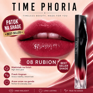 TIME PHORIA STELLAR DUST Lip Stain 5ML – Pangmatagalang Matte, Hydrating, Glamorous, Bestseller