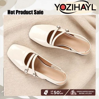 [Size35-42]Women's Retro doll Flat Shoes Round Toe Sandals for women(shoe box)