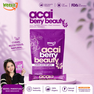 Weekit7 Healthy Drink Organic Acai Berry Powder Detox Slim Beauty Juice Glow Superfood Vision Care