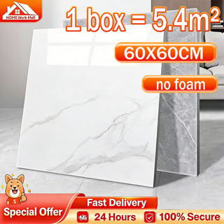 Marble Vinyl Tile Floor Self-Adhesive PVC Home floor tile sticker waterproof 60X60CM 30X30CM