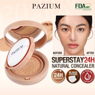 PAZIUM BB Air Cushion Foundation Concealer Full Coverage Waterproof Oil Control Face Powder Makeup