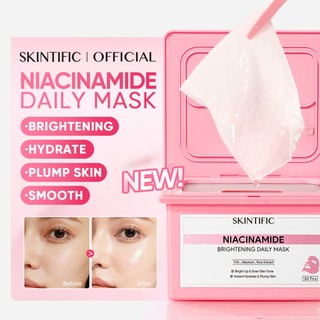 [NEW LAUNCH]SKINTIFIC Niacinamide Brightening Mask Face CentellaDaily 10-minute brightening 30 sheet