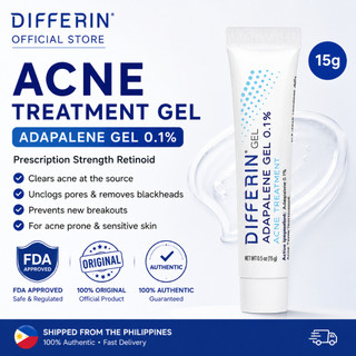 Differin Adapalene Gel 0.1% For Retinoid Treatment For Acne, Prevents Breakouts & Clogged Pores 15g