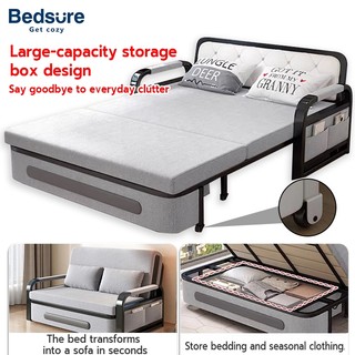 Folding sofa bed, sofa bed, double bed with storage, easy to assemble, 3/3.5/4/5 feet with storage