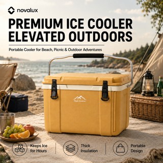 Large Capacity Camping Cooler Box – Waterproof Leak Proof Ice Chest for Picnic & BBQ Use