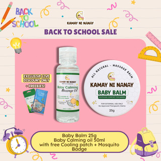 Exclusive Kamay ni Nanay Baby Balm & Calming Massage Oil for Babies Combo Set Cough & Colds Legit