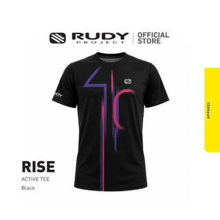 Rudy Project 40th Anniversary Active Tee – Unisex | Black | Breathable Performance Shirt