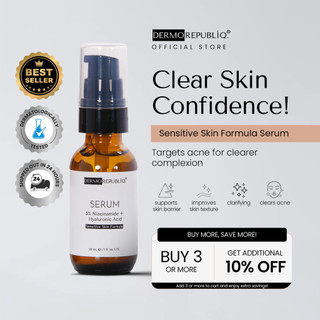 Dermorepubliq 5% Niacinamide + Hyaluronic Acid Sensitive Skin Formula Serum