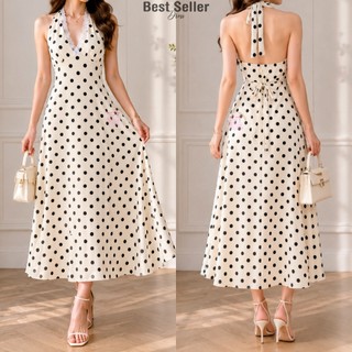 BSD Best Seller Rosalia (XS-XXL) Lace Padded Maxi Dress Casual Womenswear Summer Light Classy Crepe